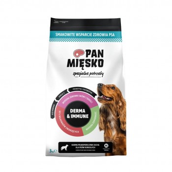 PAN MIĘSKO Special Needs Derma & Immune M Pork with Fish - dry dog food - 3kg