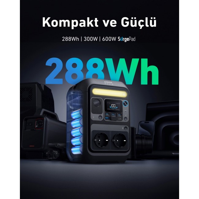 Anker SOLIX C300X Tragbare Powerstation 288Wh | 600W Anker SOLIX C300X Tragbare Powerstation 288Wh | 600W