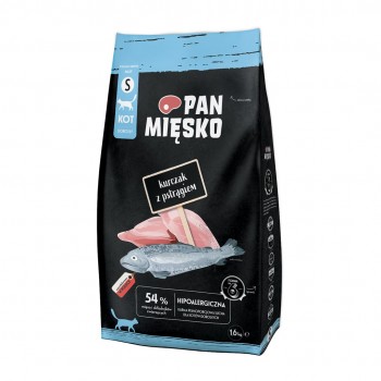 PAN MIĘSKO Chicken with trout S - dry cat food - 1,6kg