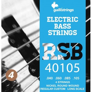 Galli RSB40105 Regular Custom - struny do gitary basowej, 4 struny .040-.105