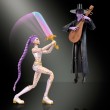 Mattel KPop Demon Hunters Rumi & Jinu Final Battle Action Figure Set, 4 Accessories, Swappable Hands & Faces