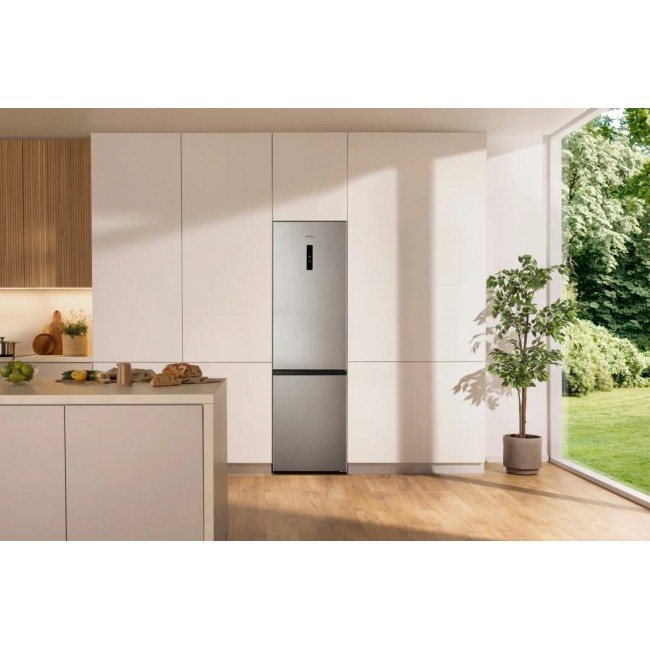 Gorenje NRK620EAXL4 Freestanding fridge freezer 336 L Stainless steel