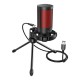 SAVIO wired gaming microphone with backlight, tripod, USB, SONAR PRO