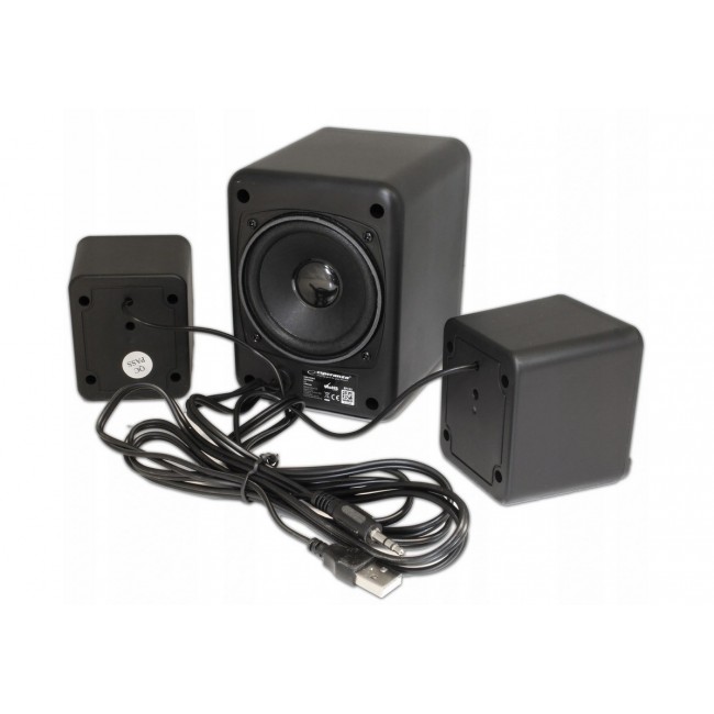 Esperanza EP153 USB 2.1 Speaker Set 6 W Black