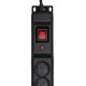 Activejet COMBO 12 socket power strip 1,5m black Activejet COMBO 12 socket power strip 1,5m black