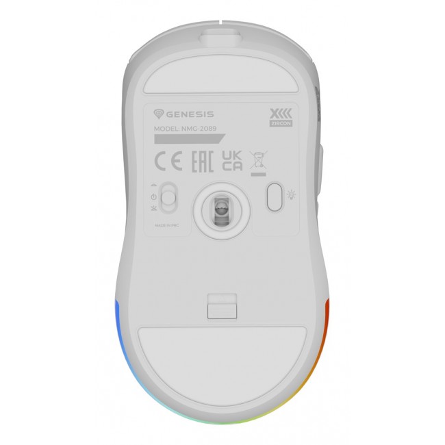 GENESIS Zircon XIII mouse Gaming Ambidextrous RF Wireless + USB Type-C Optical 26000 DPI