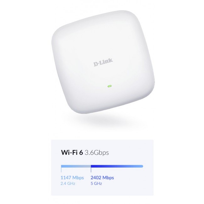 D-Link AX3600 Wi-Fi 6 Dual-Band PoE Access Point