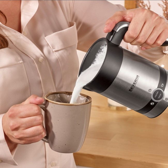 Severin SM 3584 milk frother/warmer Automatic Black, Stainless steel Severin SM 3584 milk frother/warmer Automatic Black, Stainless steel
