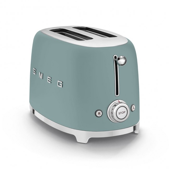 Smeg TSF01EGMEU toaster 6 2 slice(s) 950 W Chrome, Green