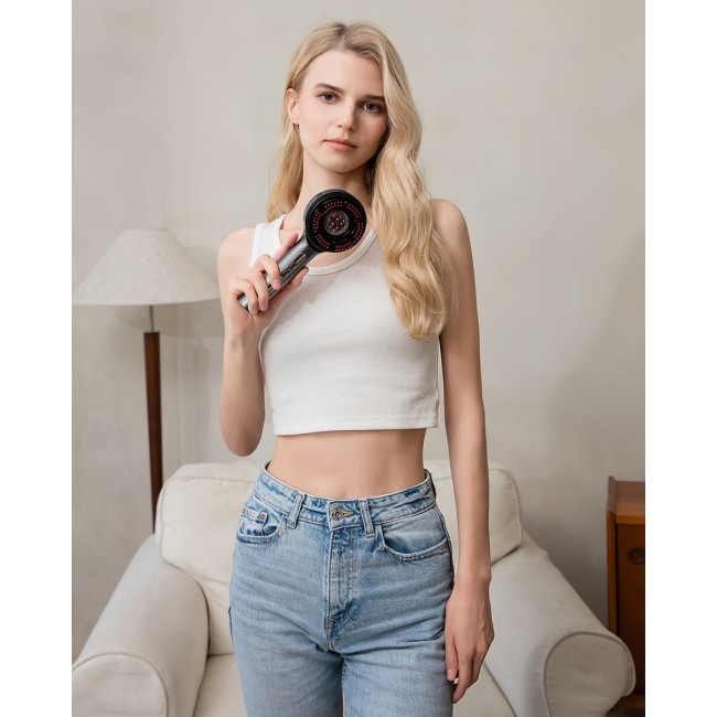 Regenerating hairbrush massager for hair and scalp MT6537 Regenerating hairbrush massager for hair and scalp MT6537