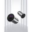 Vention Two-Port USB A+A(30+30) Car Charger Gray Mini Style Aluminium Alloy Type
