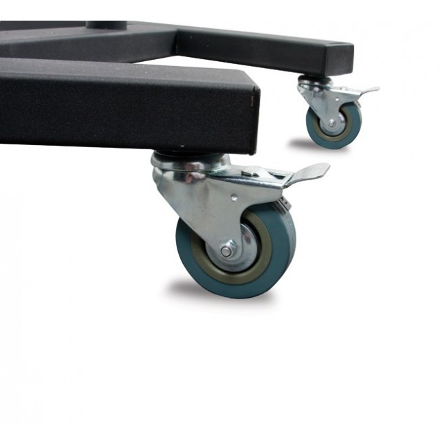 B-Tech Large Universal Flat Screen Trolley / Floor Stand (VESA 800 x 600) - 1.8m 50mm Poles