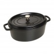 Staub oval cast iron pot - Black, 5.5 ltr Staub oval cast iron pot - Black, 5.5 ltr