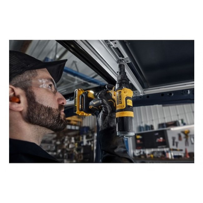 DeWALT DCF403NT-XJ power rivet tool Black, Yellow 2.4,3.2,4,4.8 mm 10000 kN DeWALT DCF403NT-XJ power rivet tool Black, Yellow 2.4,3.2,4,4.8 mm 10000 kN