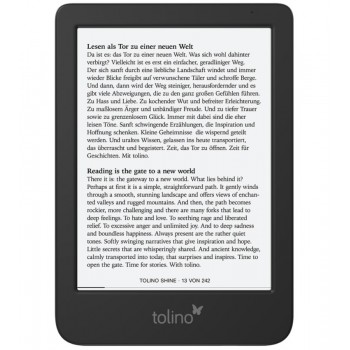 Tolino shine 5 e-book reader Touchscreen 16 GB Wi-Fi Black