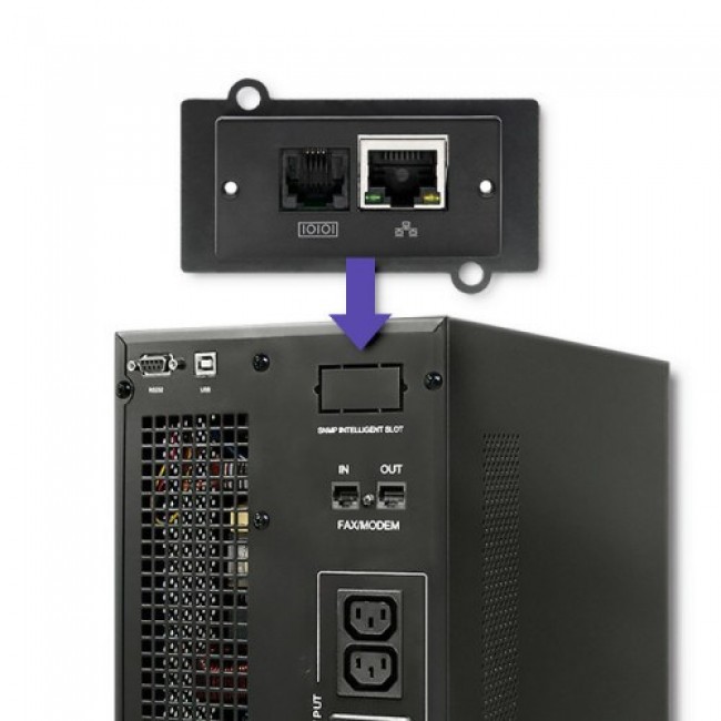 Qoltec Zasilacz awaryjny UPS On-line | Pure Sine Wave | 3kVA | 2.4kW | LCD | USB