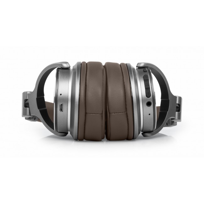 Muse M-278 BT Headset Wireless Head-band Micro-USB Bluetooth Brown, Silver