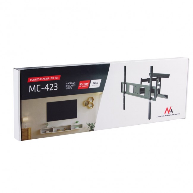 Maclean MC-423 TV Mount Full Motion Wall TV Bracket 43