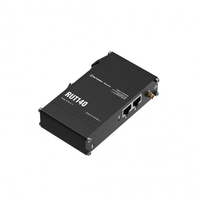 Teltonika Industrial router RUT140 2x RJ45 100Mb/s, IP30