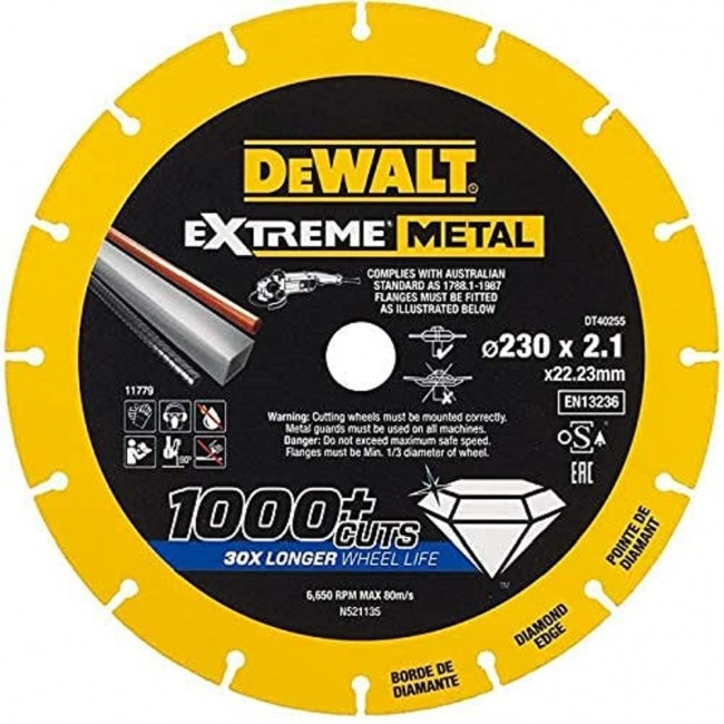 DeWALT DT40255-QZ angle grinder accessory Cutting disc DeWALT DT40255-QZ angle grinder accessory Cutting disc
