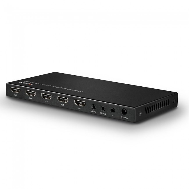 Lindy 4 Port HDMI 18G Switch with Audio Lindy 4 Port HDMI 18G Switch with Audio