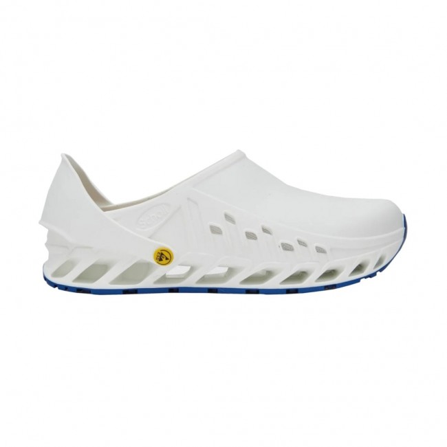 Scholl Evoflex - unisex clogs white, size 38