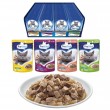 PREVITAL Cat Food Mix 4 Flavors Chicken, Veal, Salmon, Poultry wet cat food 96 x 100 g