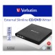 Verbatim Slimline CD/DVD optical disc drive DVD-RW Black Verbatim Slimline CD/DVD optical disc drive DVD-RW Black