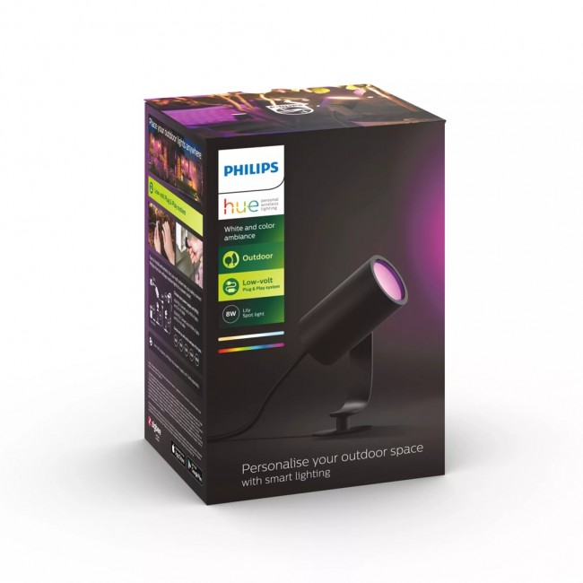 Philips Hue White and colour ambience Lily Outdoor spot light Philips Hue White and colour ambience Lily Outdoor spot light