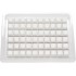 Ducky Blank White PBT Set, Cherry Profile - 133 Keycaps, ANSI-US Layout, ANSI-US Layout