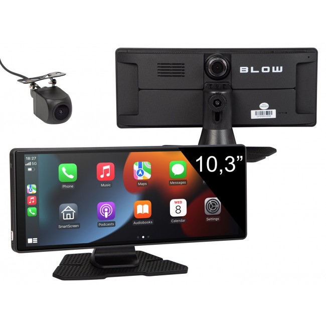 Wireless CarPlay5.0 BLOW Multimedia Station with video recorder and rear view camera
