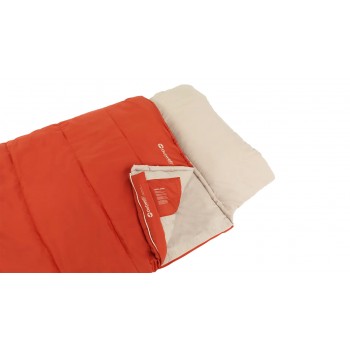Outwell Contour Lux Adult Rectangular sleeping bag Polyester Red