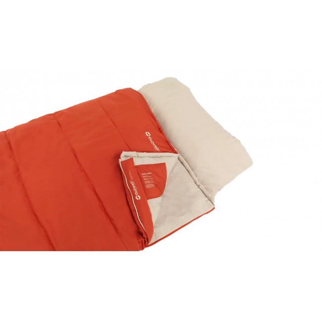 Outwell Contour Lux Adult Rectangular sleeping bag Polyester Red