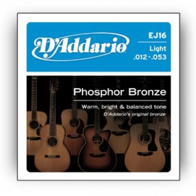 D'Addario EJ16 - acoustic guitar strings (12 53)