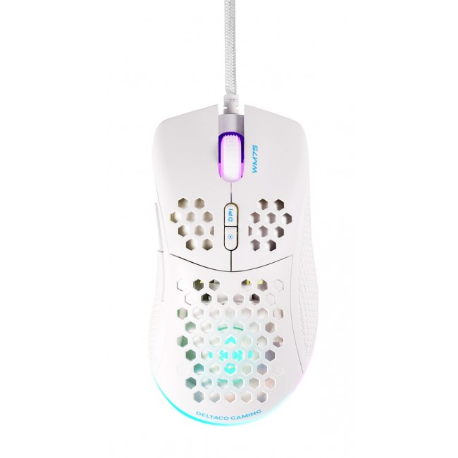 Deltaco Gaming GAM-108-W mouse Right-hand USB Type-A Optical 6400 DPI