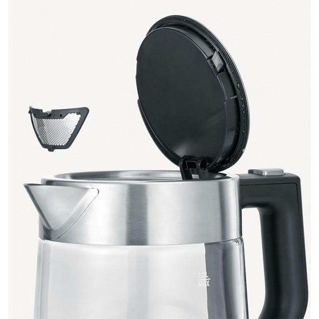 Severin WK 3468 electric kettle 1 L 2200 W Black, Stainless steel, Transparent Severin WK 3468 electric kettle 1 L 2200 W Black, Stainless steel, Transparent