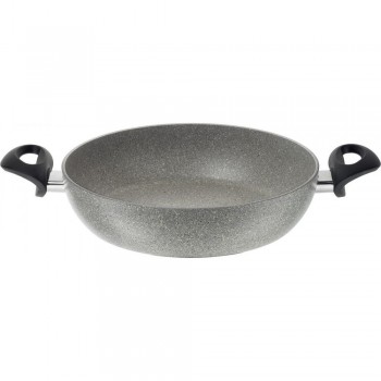 BALLARINI Ferrara deep frying pan with 2 handles granite 24 cm FERG3K0.24D