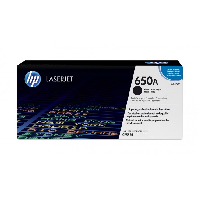 HP 650A Black Original LaserJet Toner Cartridge HP 650A Black Original LaserJet Toner Cartridge