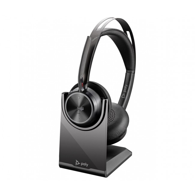 Poly Voyager Focus 2-M USB-C-C Headset USB-C/A Adapter Charging Stand Poly Voyager Focus 2-M USB-C-C Headset USB-C/A Adapter Charging Stand