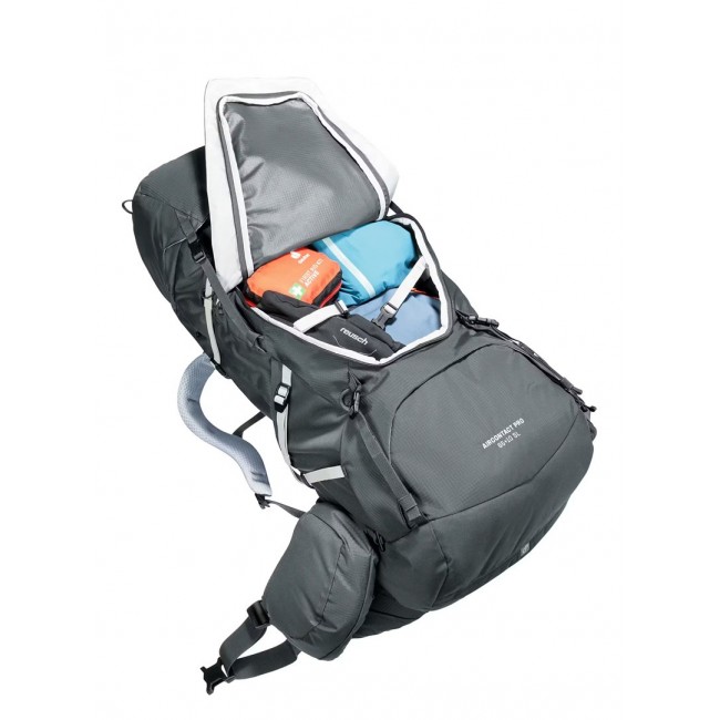 Deuter Aircontact Pro 65+10 SL Women's hiking backpack Graphite Deuter Aircontact Pro 65+10 SL Women's hiking backpack Graphite