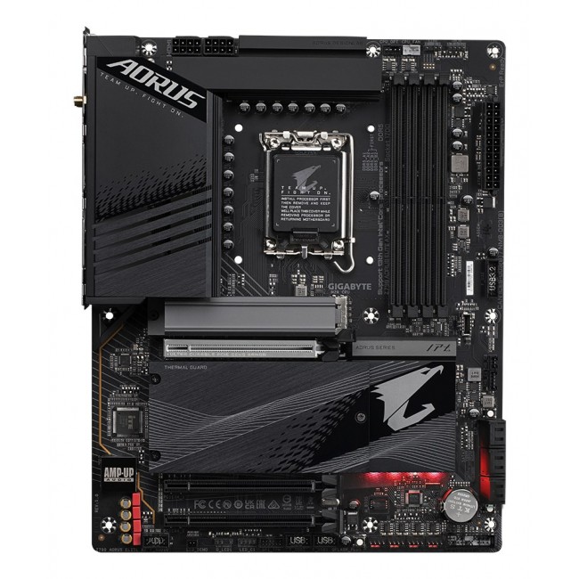 GIGABYTE Z790 AORUS ELITE AX Motherboard - Supports Intel Core 14th CPUs, 16*+2+ Phases Digital VRM, up to 7600MHz DDR5 (OC), 4xPCIe 4.0 M.2, Wi-Fi 6E, 2.5GbE LAN, USB 3.2 Gen 2x2