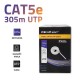 Qoltec 50358 UTP network cable| CAT5E | 305m | PVC grey Qoltec 50358 UTP network cable| CAT5E | 305m | PVC grey