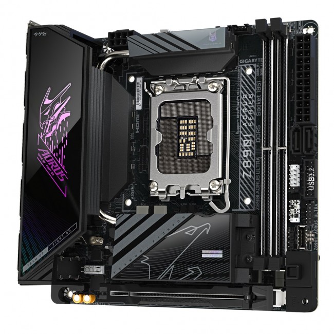 GIGABYTE Z890I AORUS ULTRA Motherboard - Supports Intel Core Ultra (Series 2) CPUs, 8+1+2 phases VRM, up to 8800MHz DDR5 (OC), 1xPCIe 5.0 + 1xPCIe 4.0, Wi-Fi 7, 2.5GbE LAN, Thunderbolt 4 GIGABYTE Z890I AORUS ULTRA Motherboard - Supports Intel Core Ultra (Series 2) CPUs, 8+1+2 phases VRM, up to 8800MHz DDR5 (OC), 1xPCIe 5.0 + 1xPCIe 4.0, Wi-Fi 7, 2.5GbE LAN, Thunderbolt 4