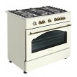 Ravanson Retro KWGE 90ARC gas and electric cooker (cream)