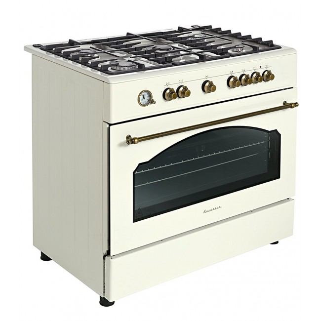 Ravanson Retro KWGE 90ARC gas and electric cooker (cream) Ravanson Retro KWGE 90ARC gas and electric cooker (cream)