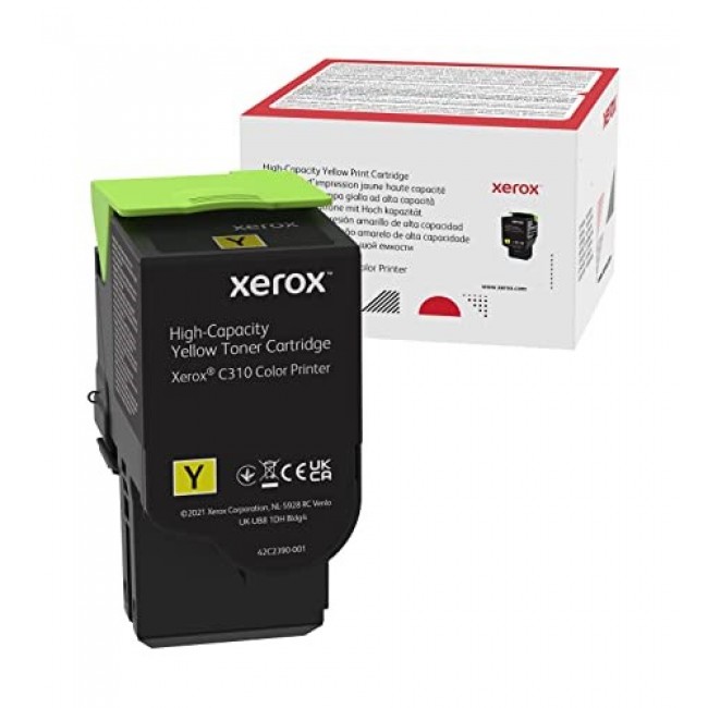 Xerox Genuine C310 Color Printer / C315 Color Multifunction Printer Yellow High capacity Toner Cartridge (5500 Pages) - 006R04367 Xerox Genuine C310 Color Printer / C315 Color Multifunction Printer Yellow High capacity Toner Cartridge (5500 Pages) - 006R04367