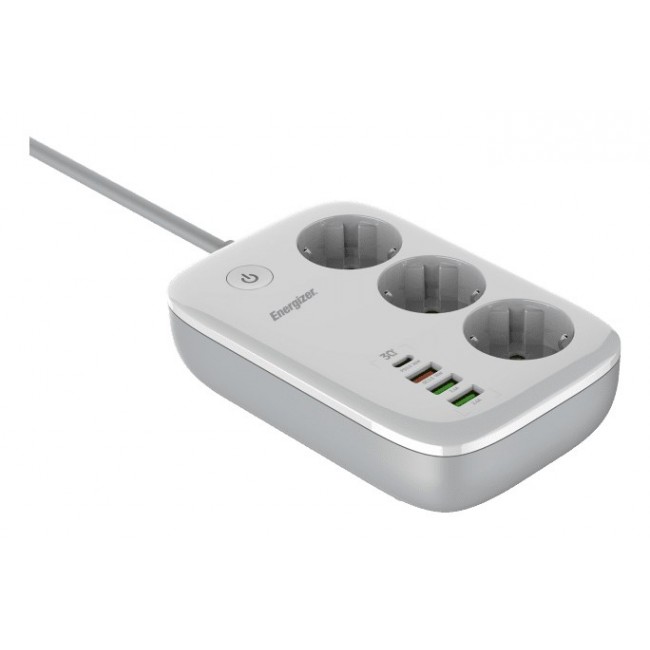 Energizer EPB2500W02EU power extension 2 m 3 AC outlet(s) Indoor White Energizer EPB2500W02EU power extension 2 m 3 AC outlet(s) Indoor White