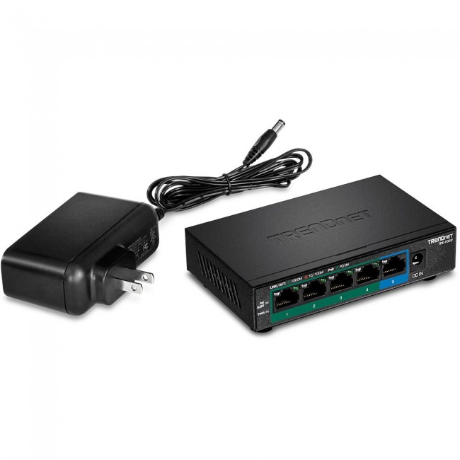 Trendnet TPE-TG52 network switch Unmanaged Gigabit Ethernet (10/100/1000) Power over Ethernet (PoE) Black Trendnet TPE-TG52 network switch Unmanaged Gigabit Ethernet (10/100/1000) Power over Ethernet (PoE) Black