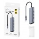 Cudy UH606 laptop dock/port replicator Wired USB 3.2 Gen 1 (3.1 Gen 1) Type-C Grey, Silver