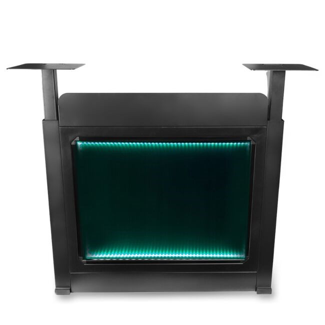 DNA Professional DJ BOOTH BK - DJ booth with illuminated RGB LED panel (black)